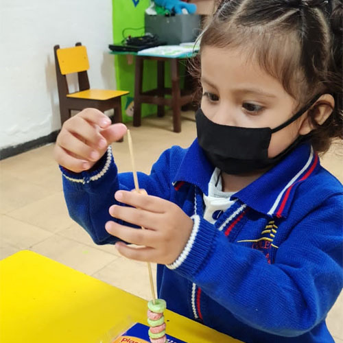 Alumnos de preescolar en clase