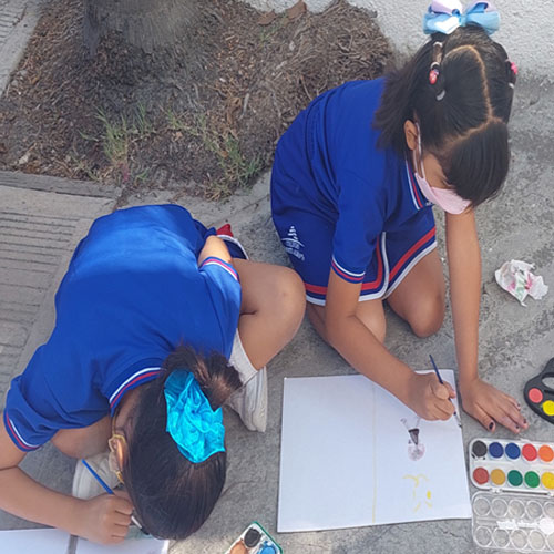 Alumnos de primaria Colegio Monte Albán